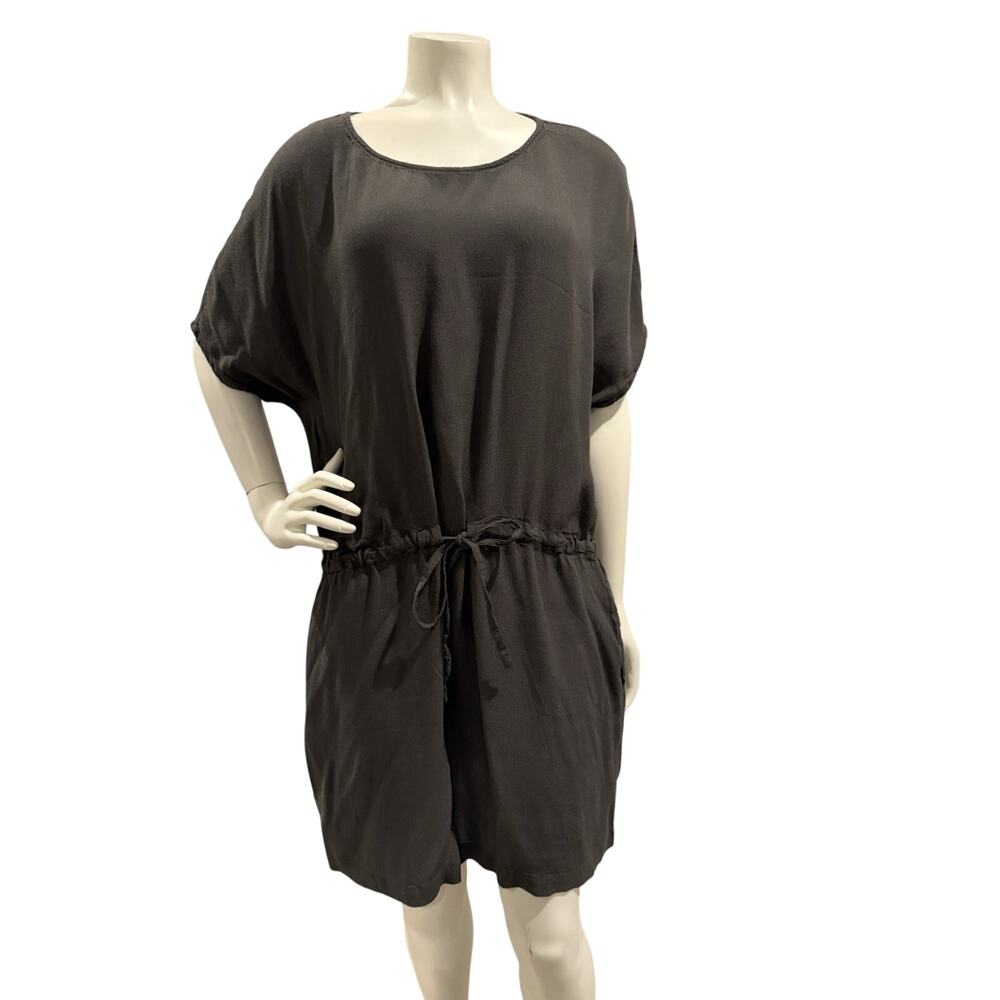 Tommy Bahama Women’s Size XL Olive Green Veranda Drawstring Waist Dress Pockets